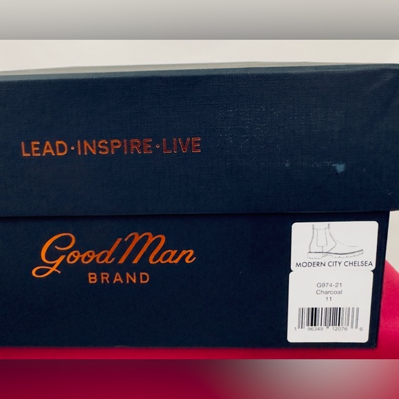 Good Man Brand Charcoal Gray Modern City Chelsea Lug Sole Slip On Ankle … - Picture 9 of 16